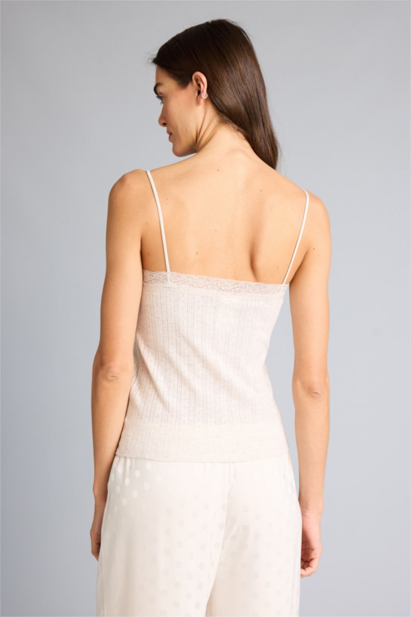 نساء ميلانج بيج فانيلة مضلع