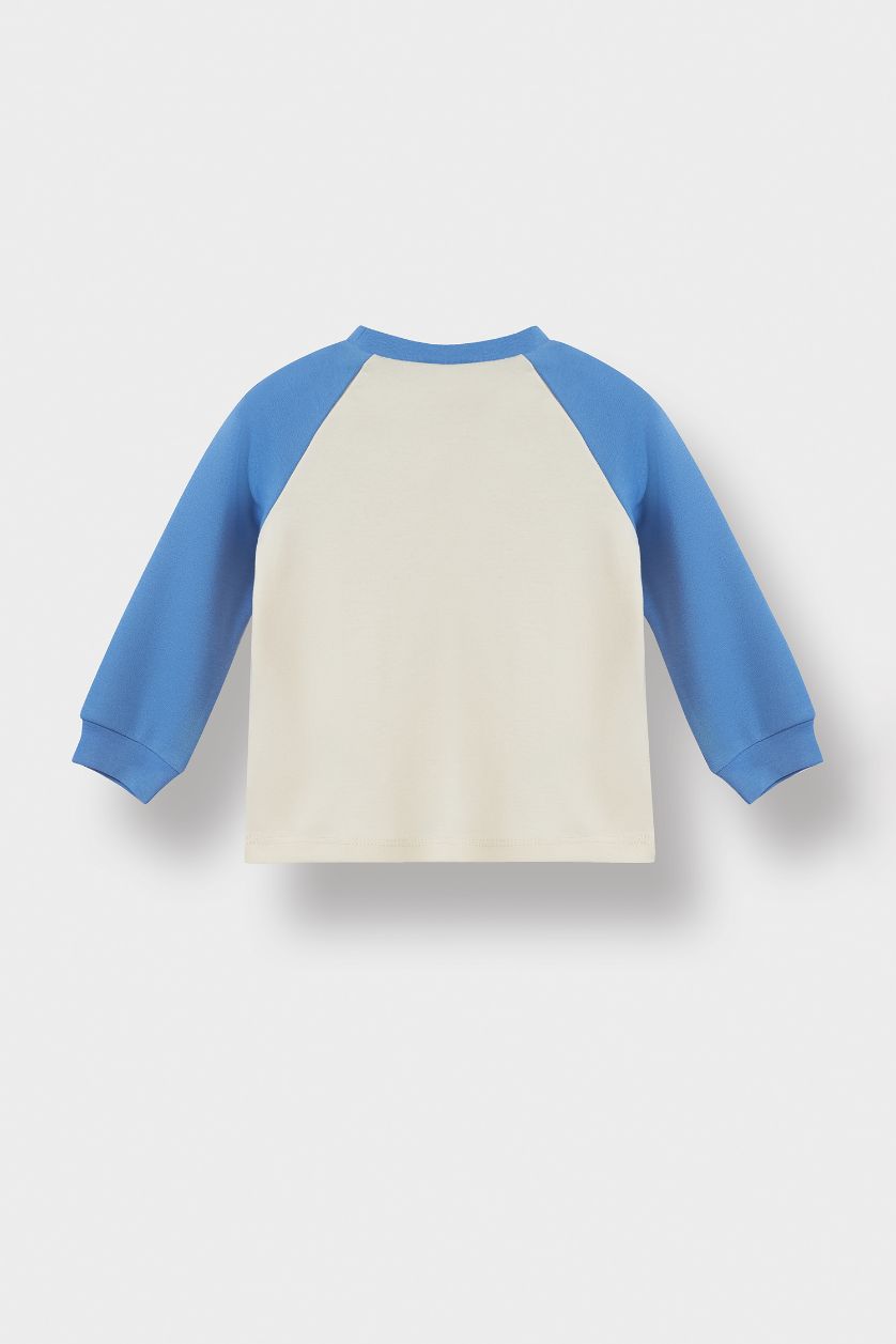 BÉBÉ GARÇON Bleu Ensemble Pyjama Top imprimé à manches longues et Pantalon pour bébé garçon