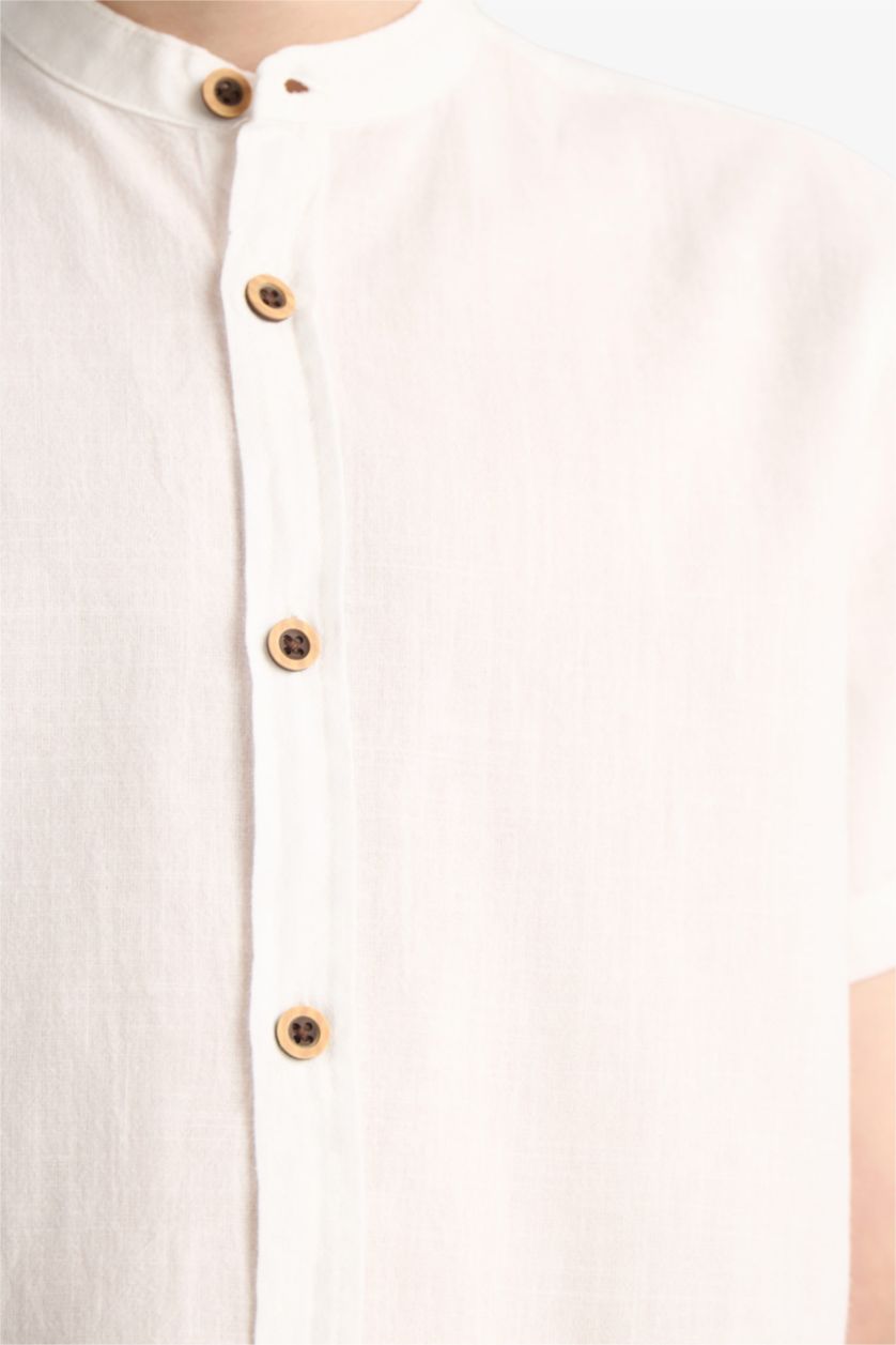 أولاد أبيض قميص ولادي ردن طويل قصة عادية بياخة عالية