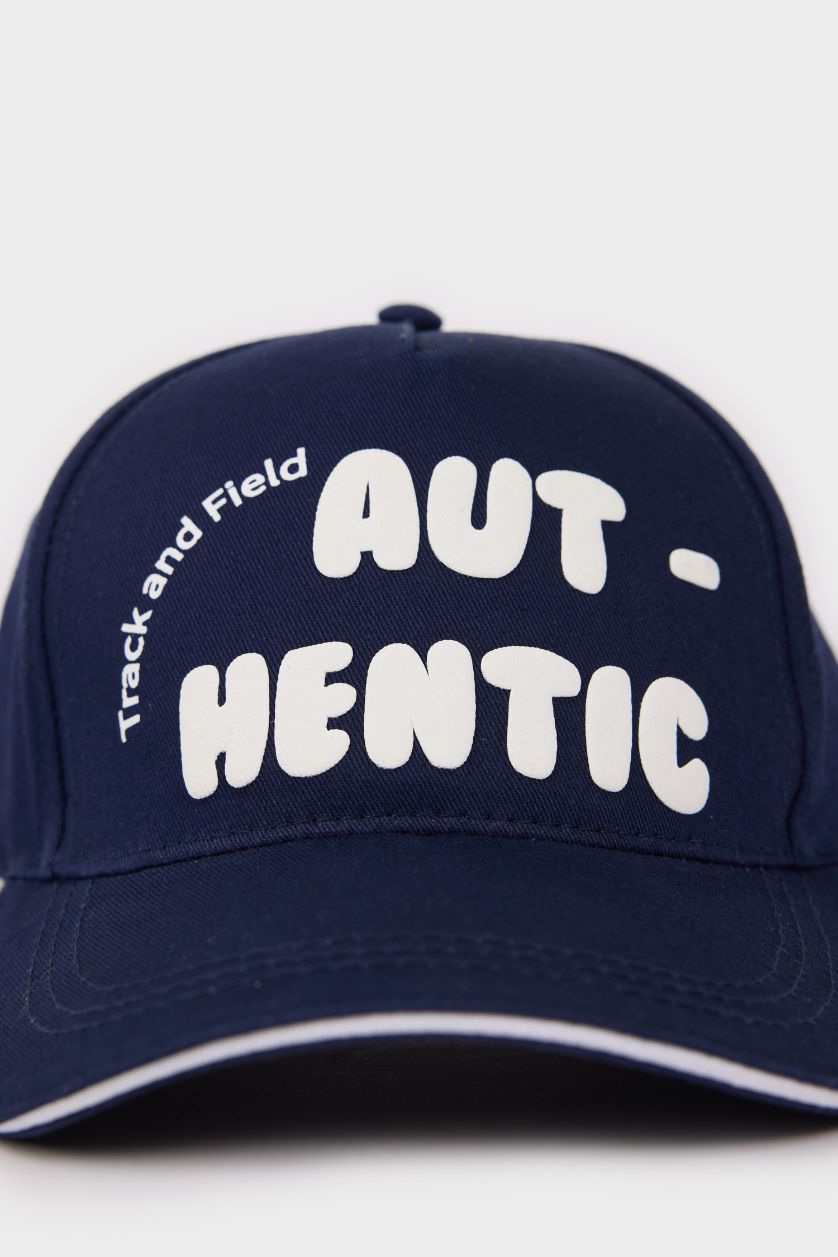 Erkek Lacivert Erkek Pamuklu Cap Şapka