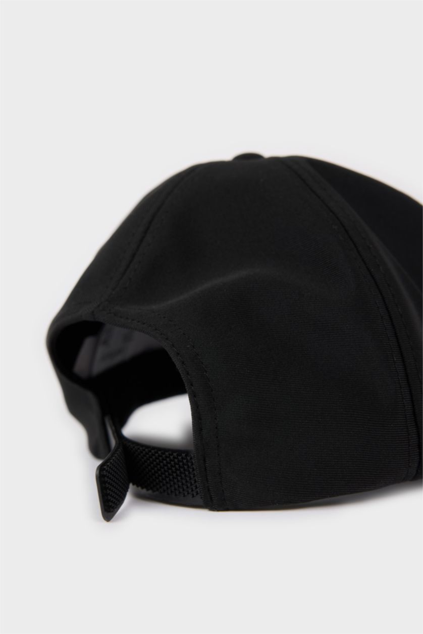 Erkek Siyah Erkek Pamuklu Cap Şapka