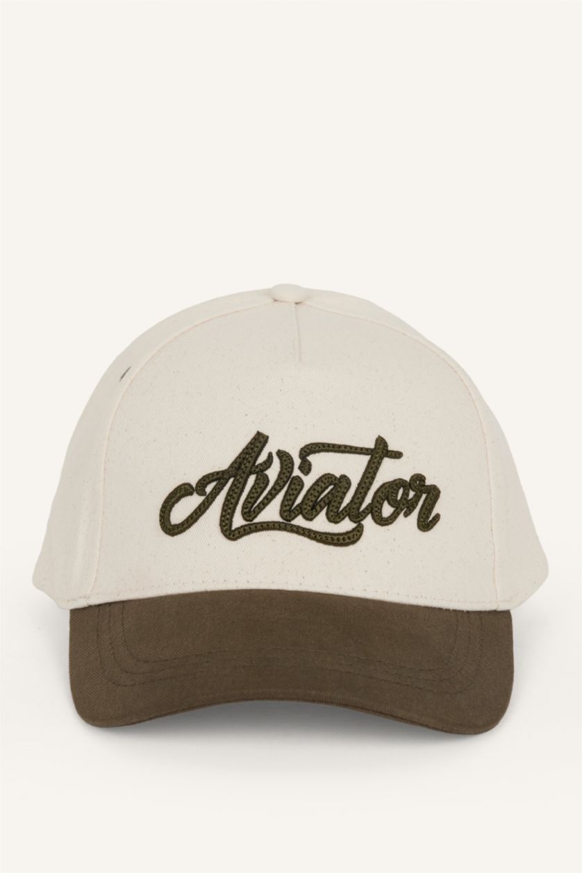 Men Beige Man Cotton Hat