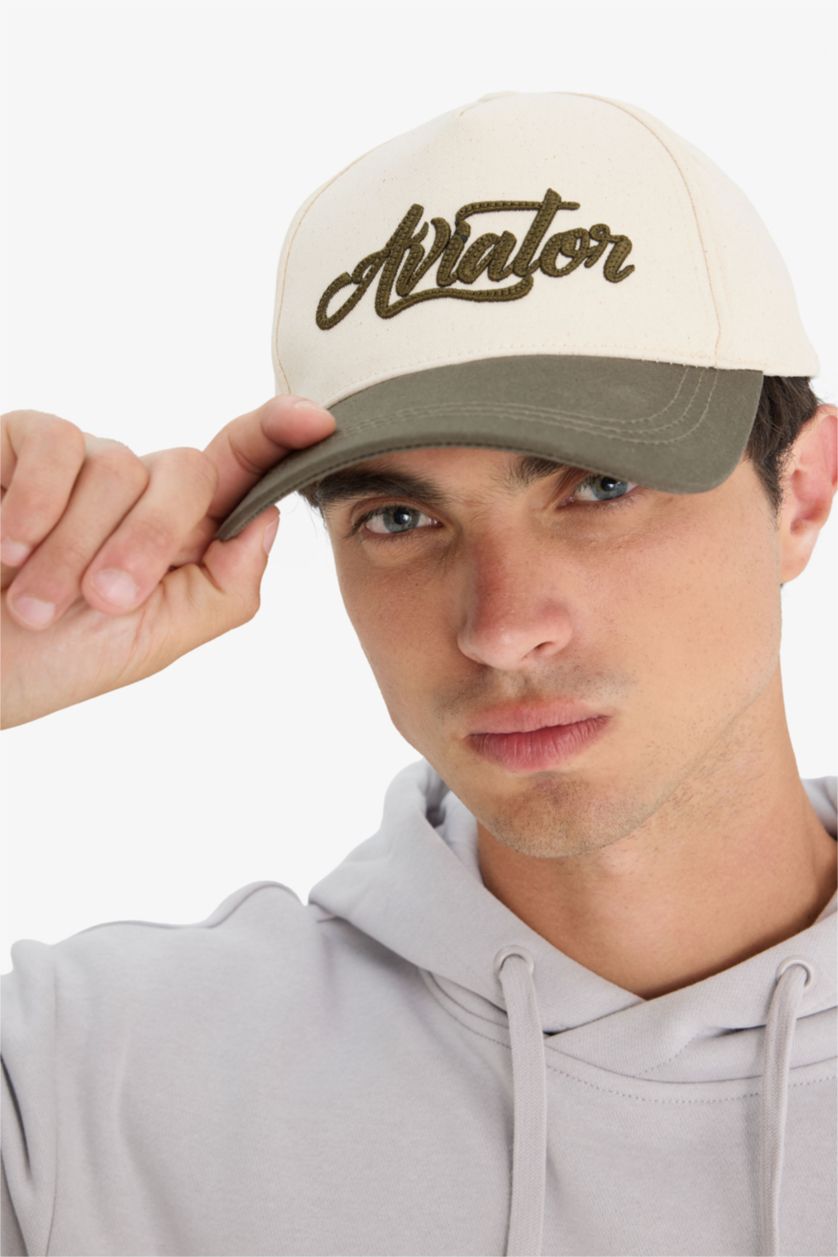 Erkek Bej Erkek Pamuklu Cap Şapka