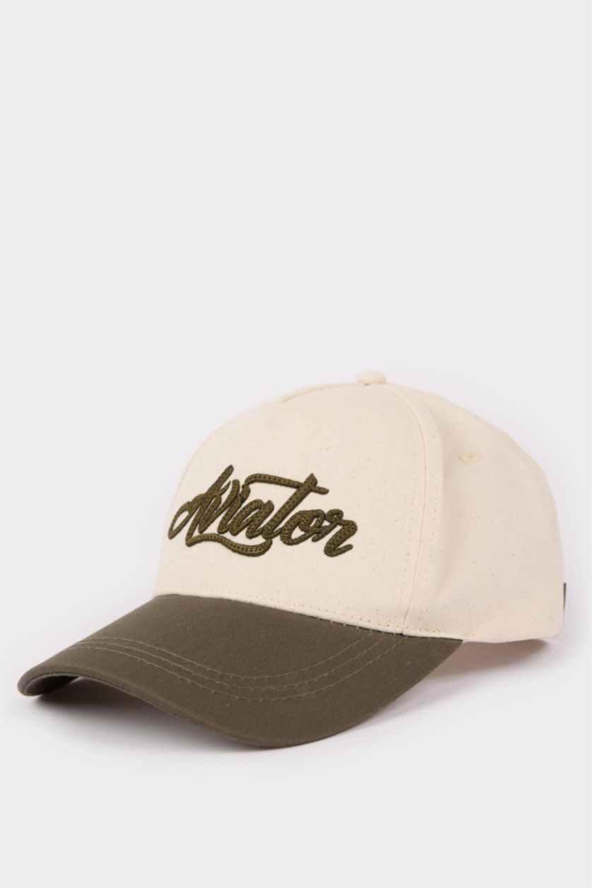 Erkek Bej Erkek Pamuklu Cap Şapka
