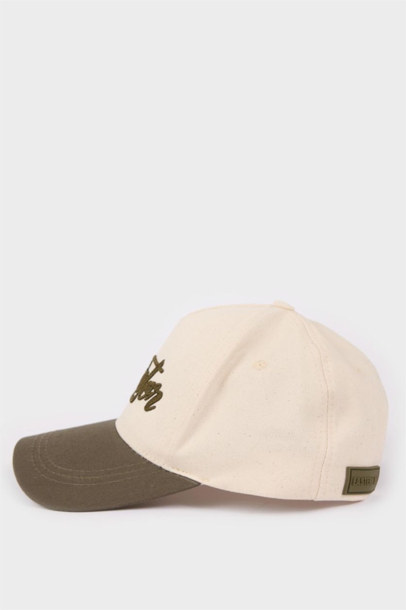 Erkek Bej Erkek Pamuklu Cap Şapka