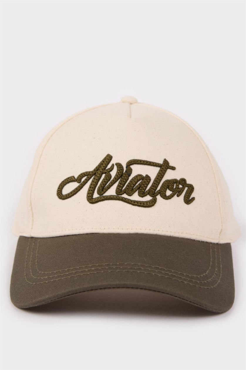Erkek Bej Erkek Pamuklu Cap Şapka