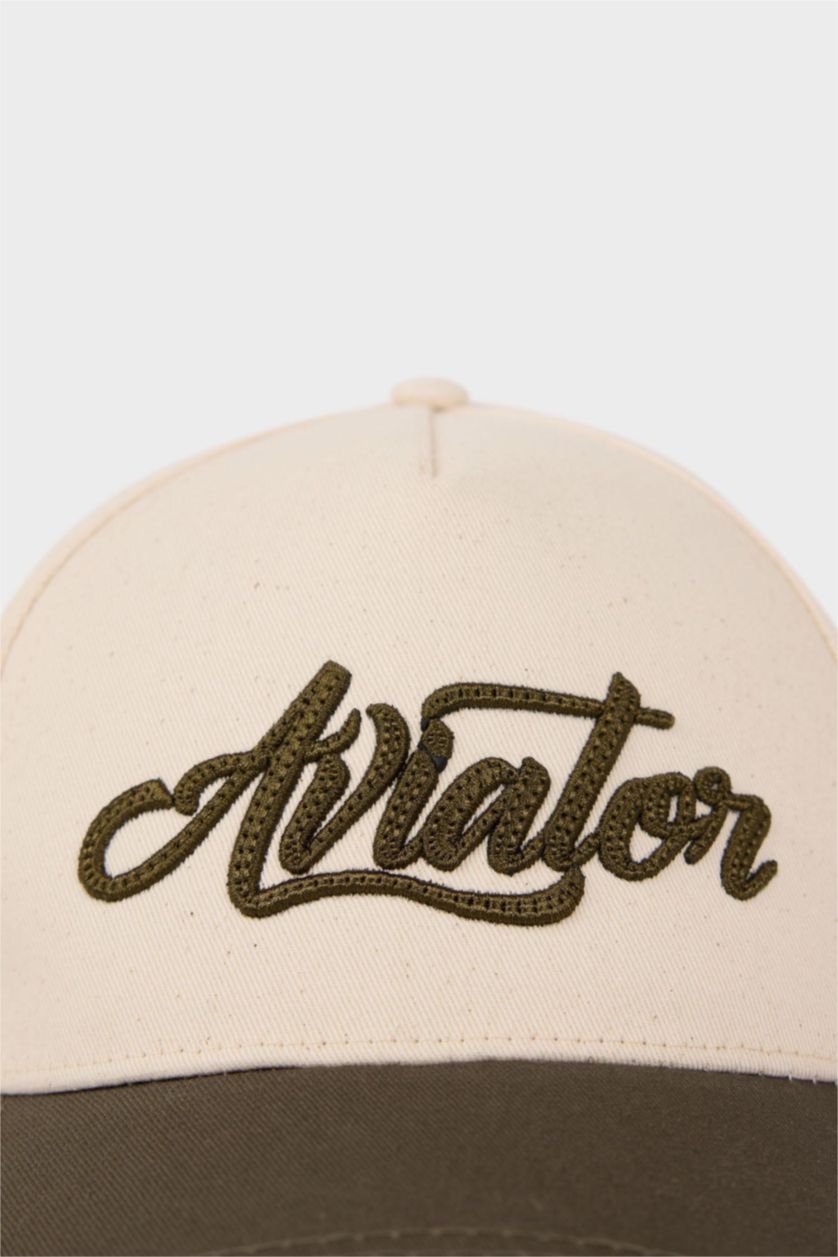 Erkek Bej Erkek Pamuklu Cap Şapka