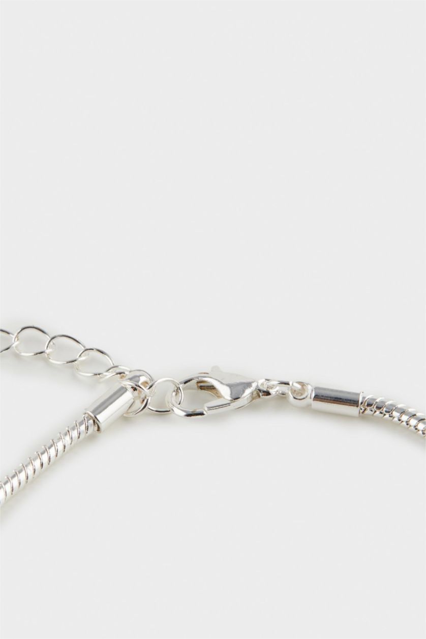 Kadın Gümüş Kadın Charmlı Silver Bileklik