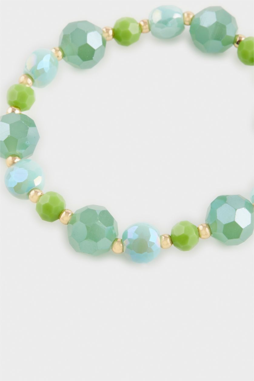 Kadın Yeşil Kadın 3'lü Mavi Taşlı Bileklik