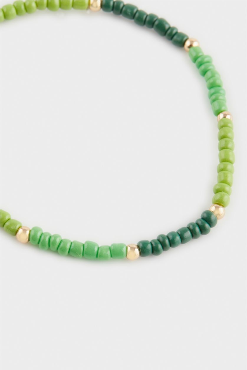 Kadın Yeşil Kadın 3'lü Mavi Taşlı Bileklik