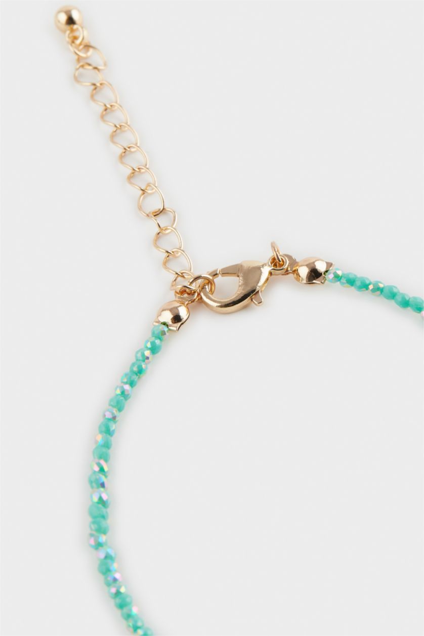 Женщины Разноцветный Женский браслет золотого и синего цветов, комплект из 2