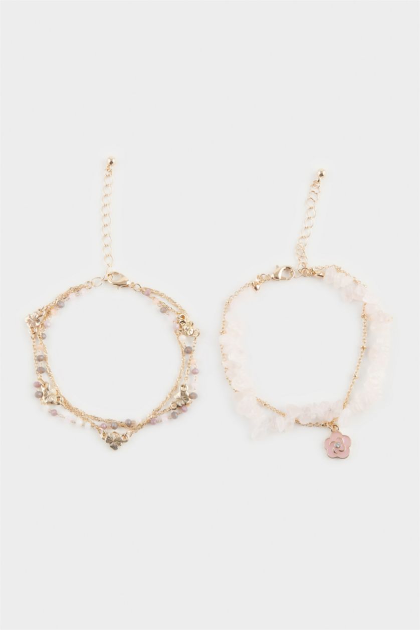 Kadın Karma Kadın 2'li Gold Bileklik