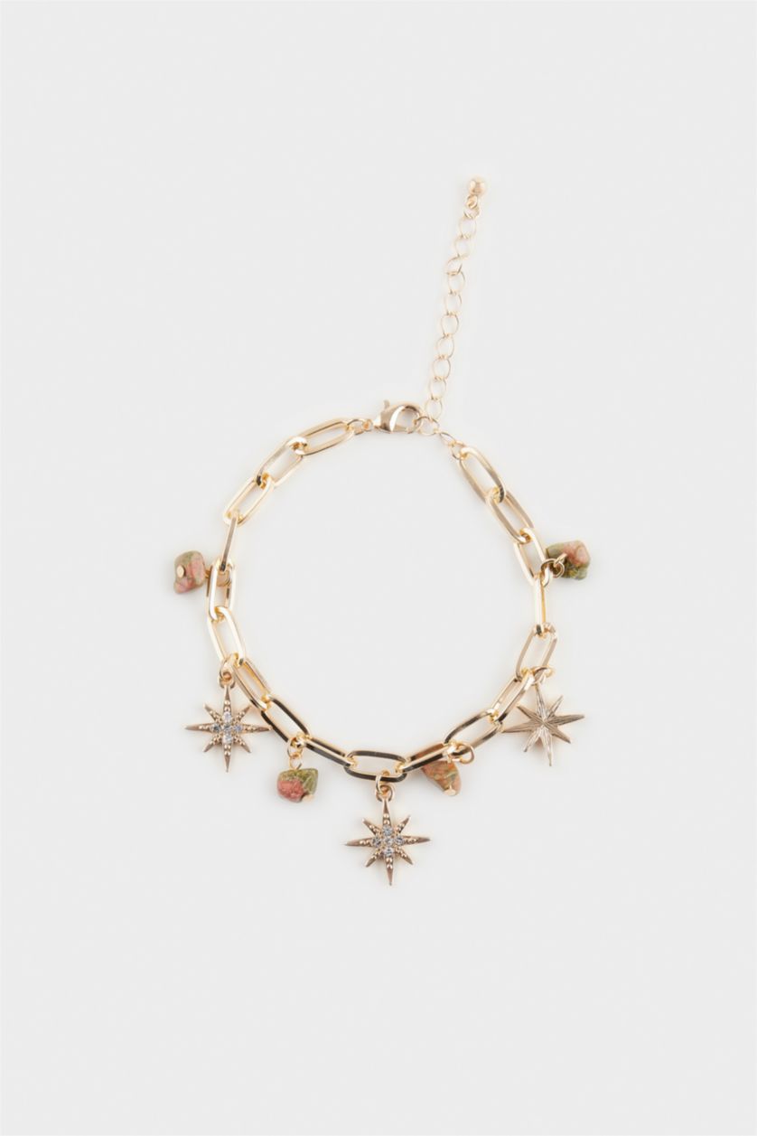 نساء Karma سوار ذهبي مع قلادة نجمة للنساء