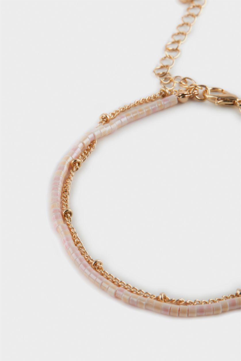 Женщины Разноцветный Женский браслет золотого цвета, комплект из 2