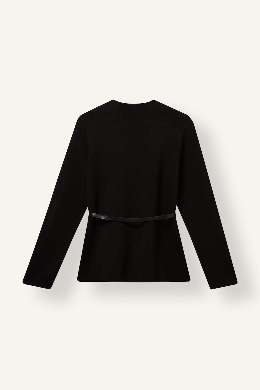 WOMAN Black Slim Fit Knitwear Cardigan