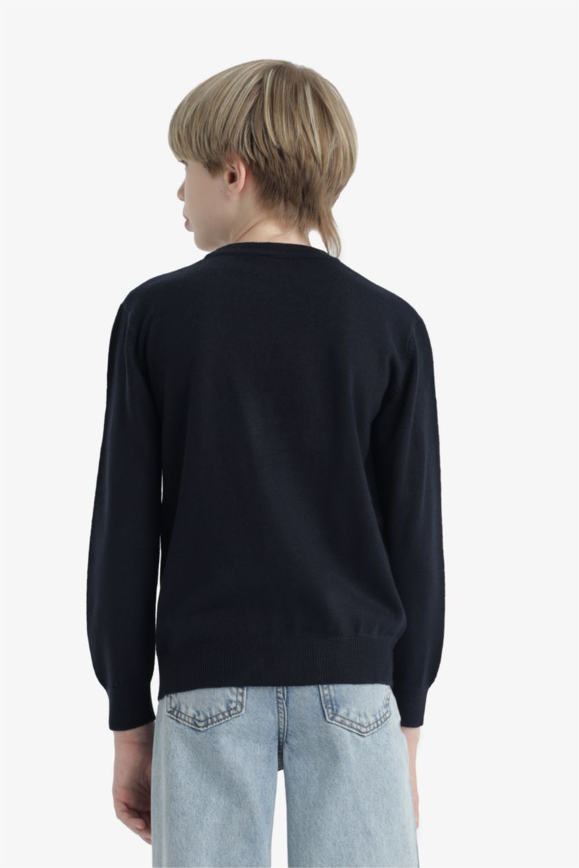 Ұлдар Және Жасөспірімдер әскери-теңіз Ұлдарға қалыпты пішім Пулловер