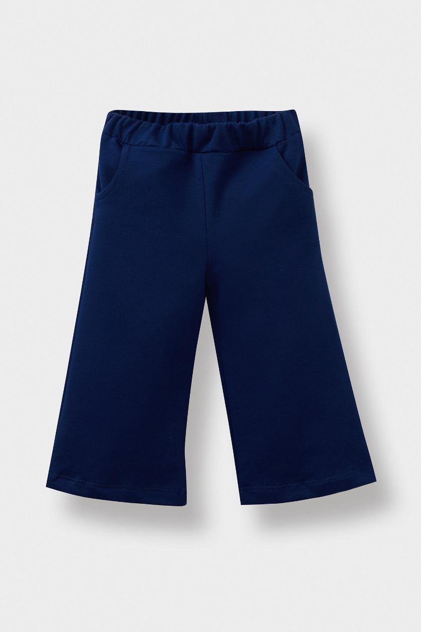 Baby Girl NAVY Baby Girl Printed Sweatshirt Sweatpants Soft Lining 2 Piece Set