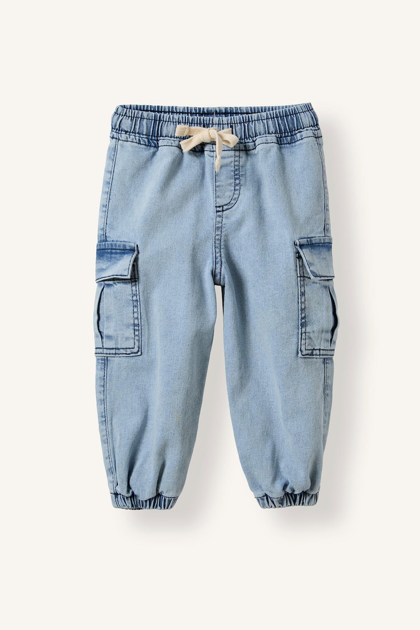 Малыши мальчики Светло-синий Джинсы Jogger Fit