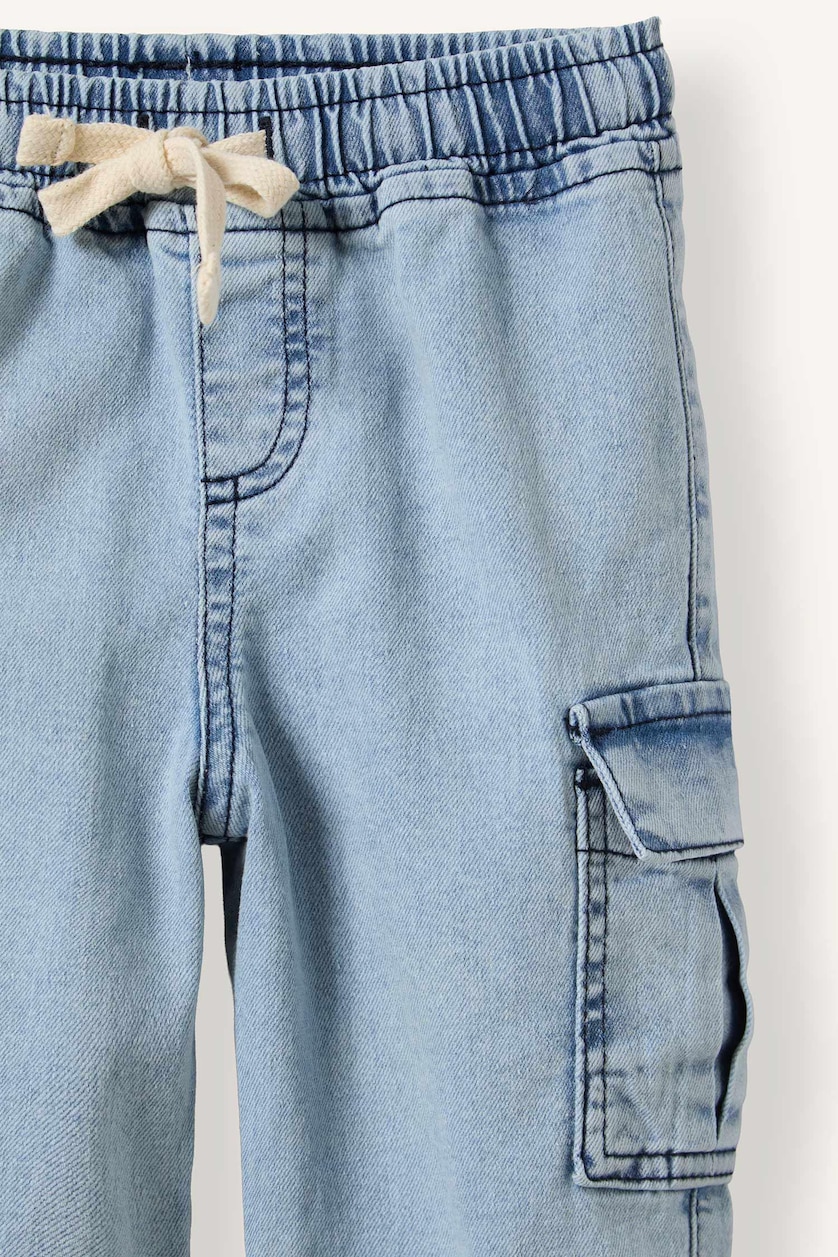 Малыши мальчики Светло-синий Джинсы Jogger Fit