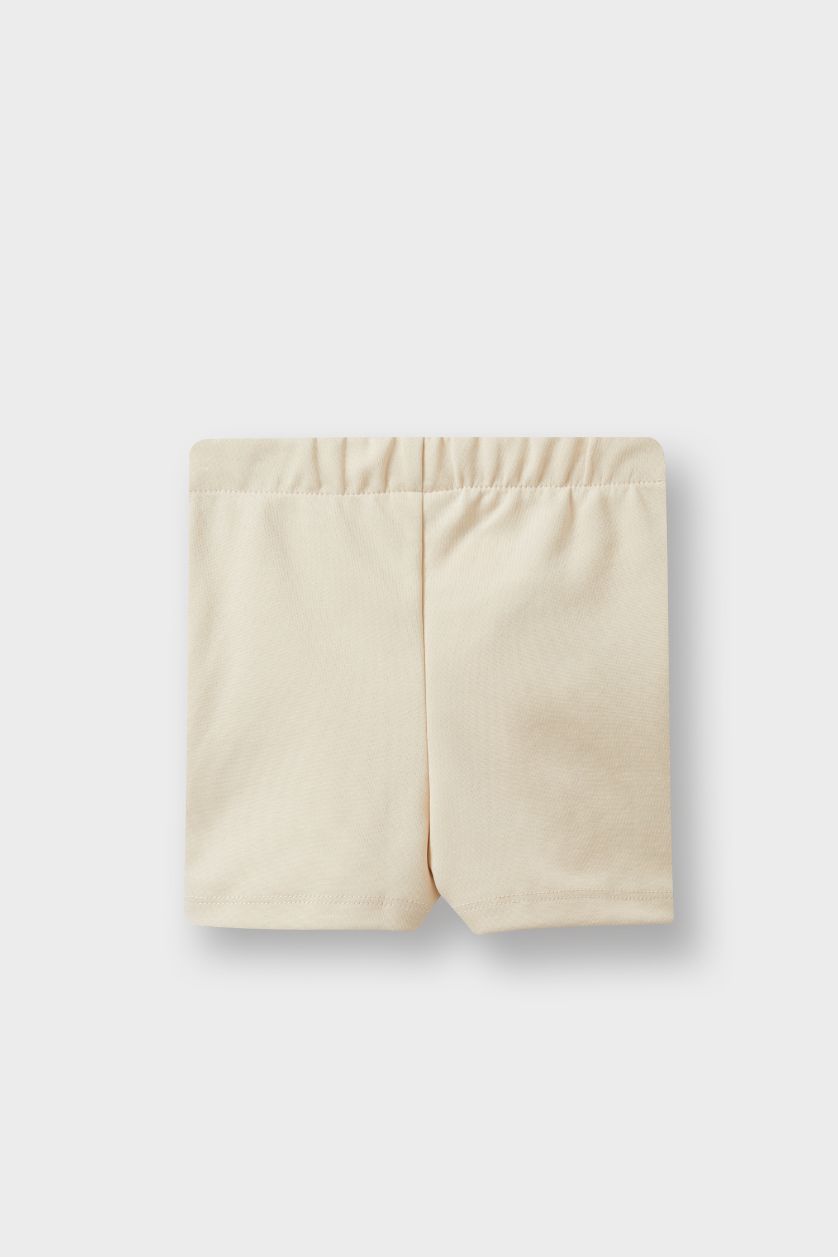 BÉBÉ FILLE Beige Jupe short à nœud pour bébé fille