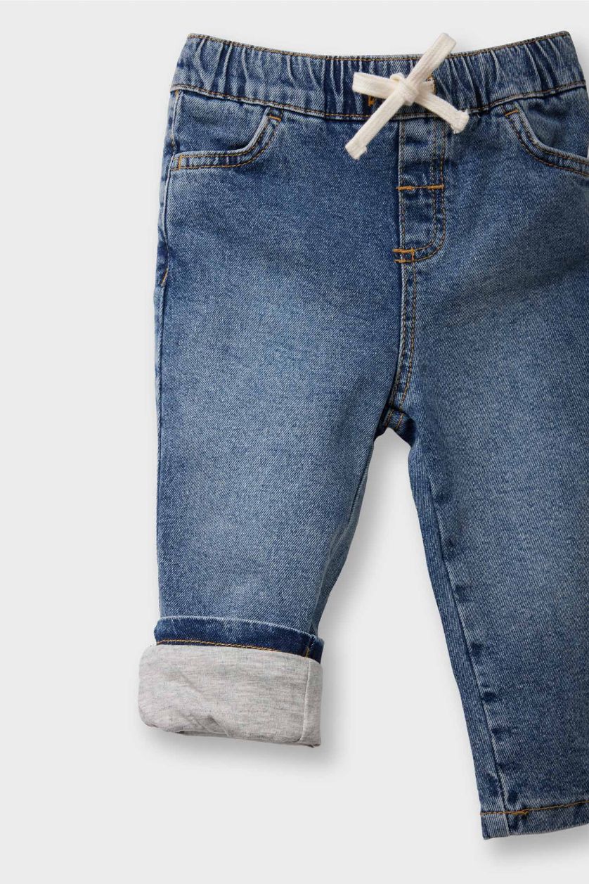 BABY BOY Blue Baby Boy Regular Fit Denim Trousers