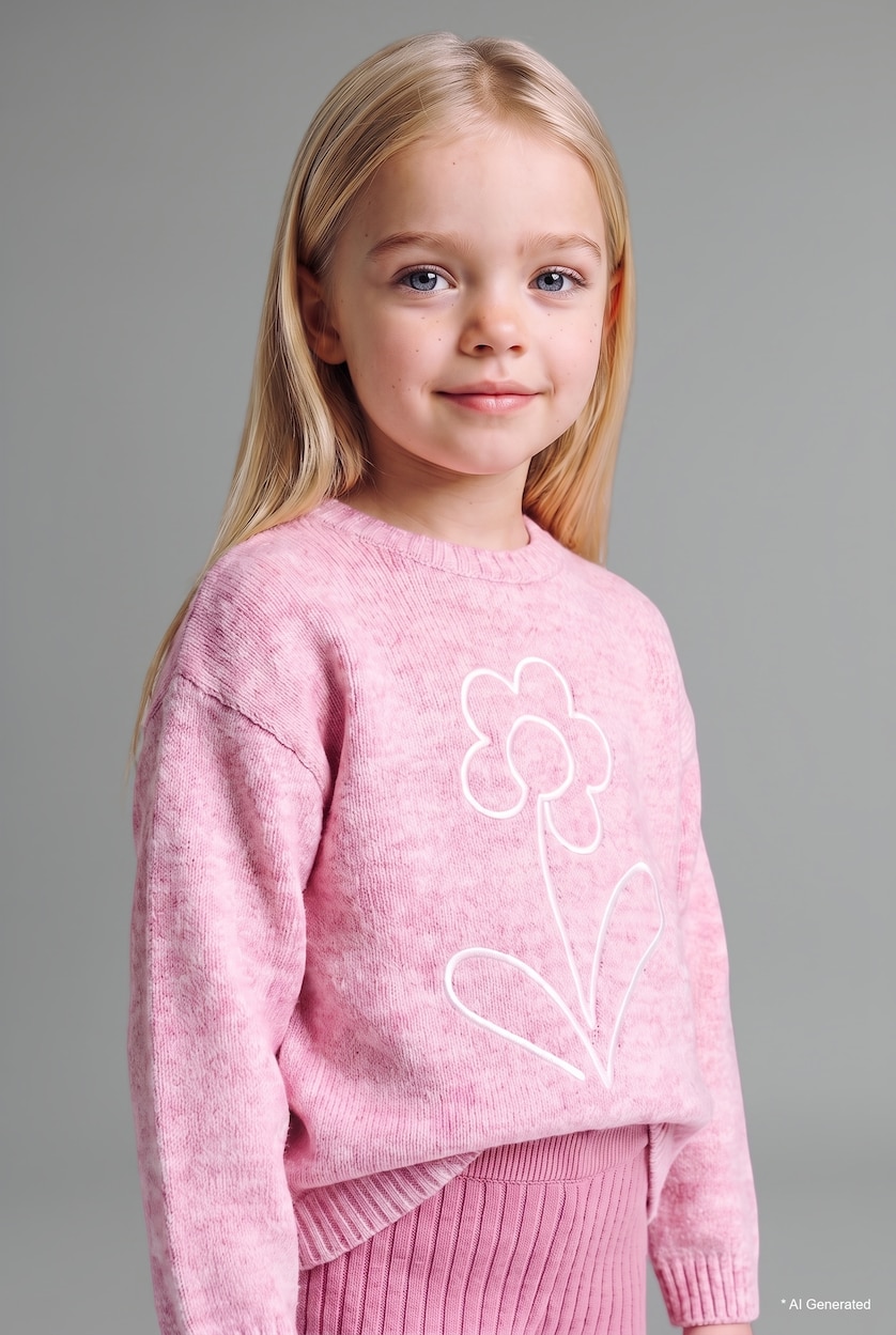 Baby Girl Light Pink Baby Girl Floral Pullover Leggings 2 Piece Set
