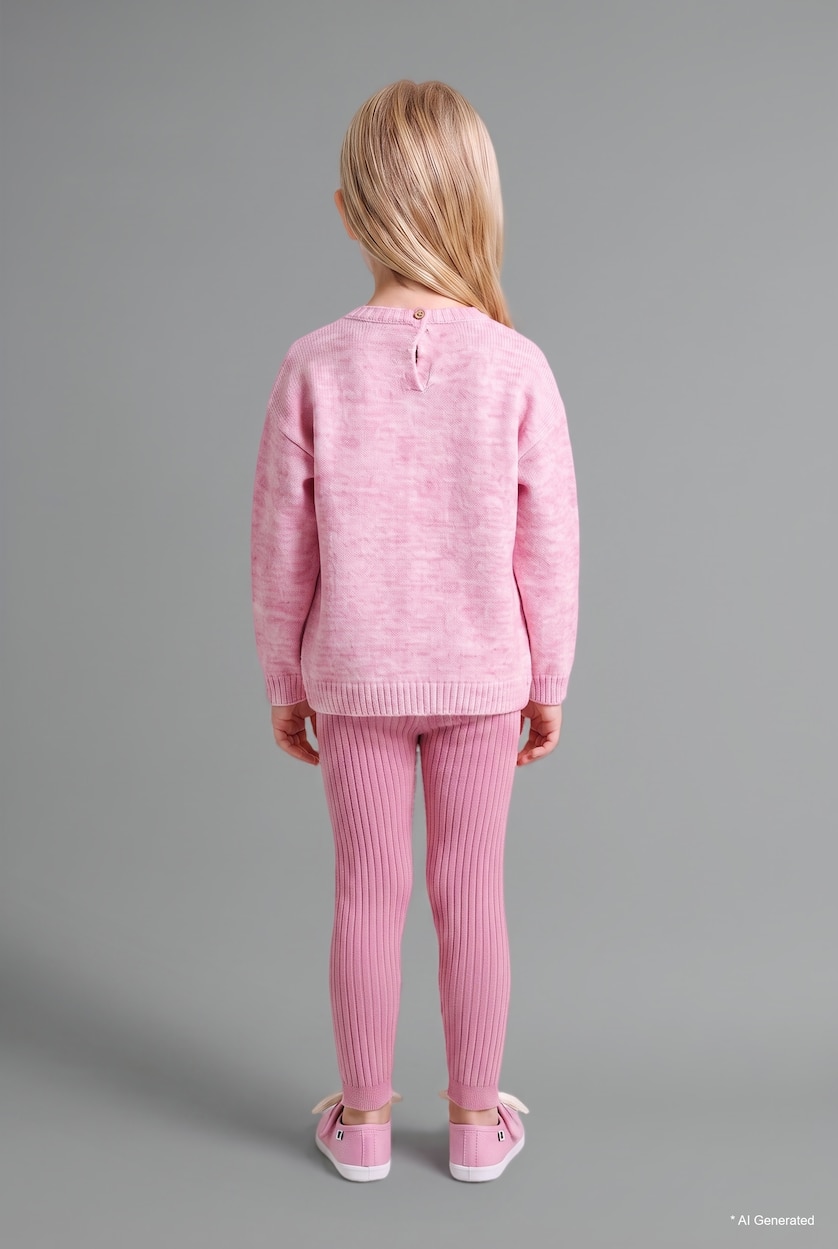 Baby Girl Light Pink Baby Girl Floral Pullover Leggings 2 Piece Set