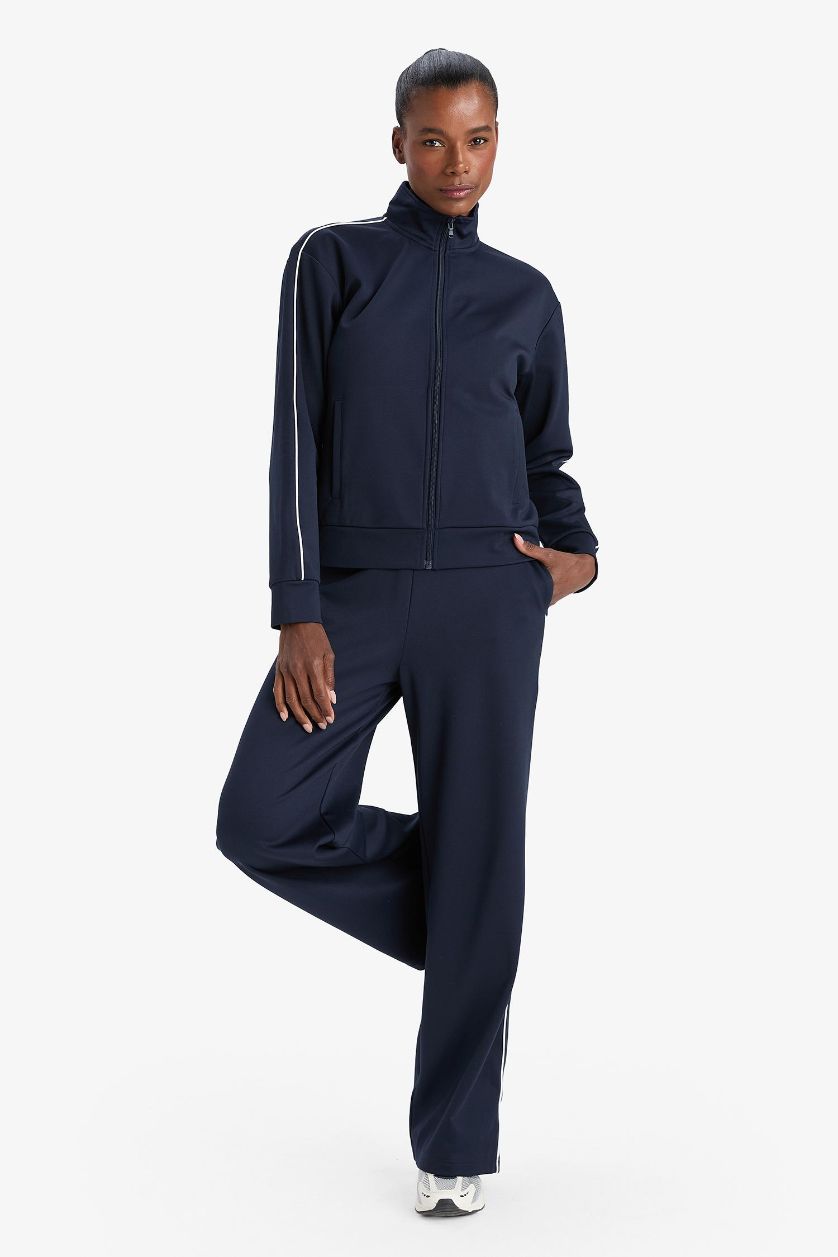 Woman NAVY DeFactoFit with Pockets Wide Leg Regular Length Sweatpants