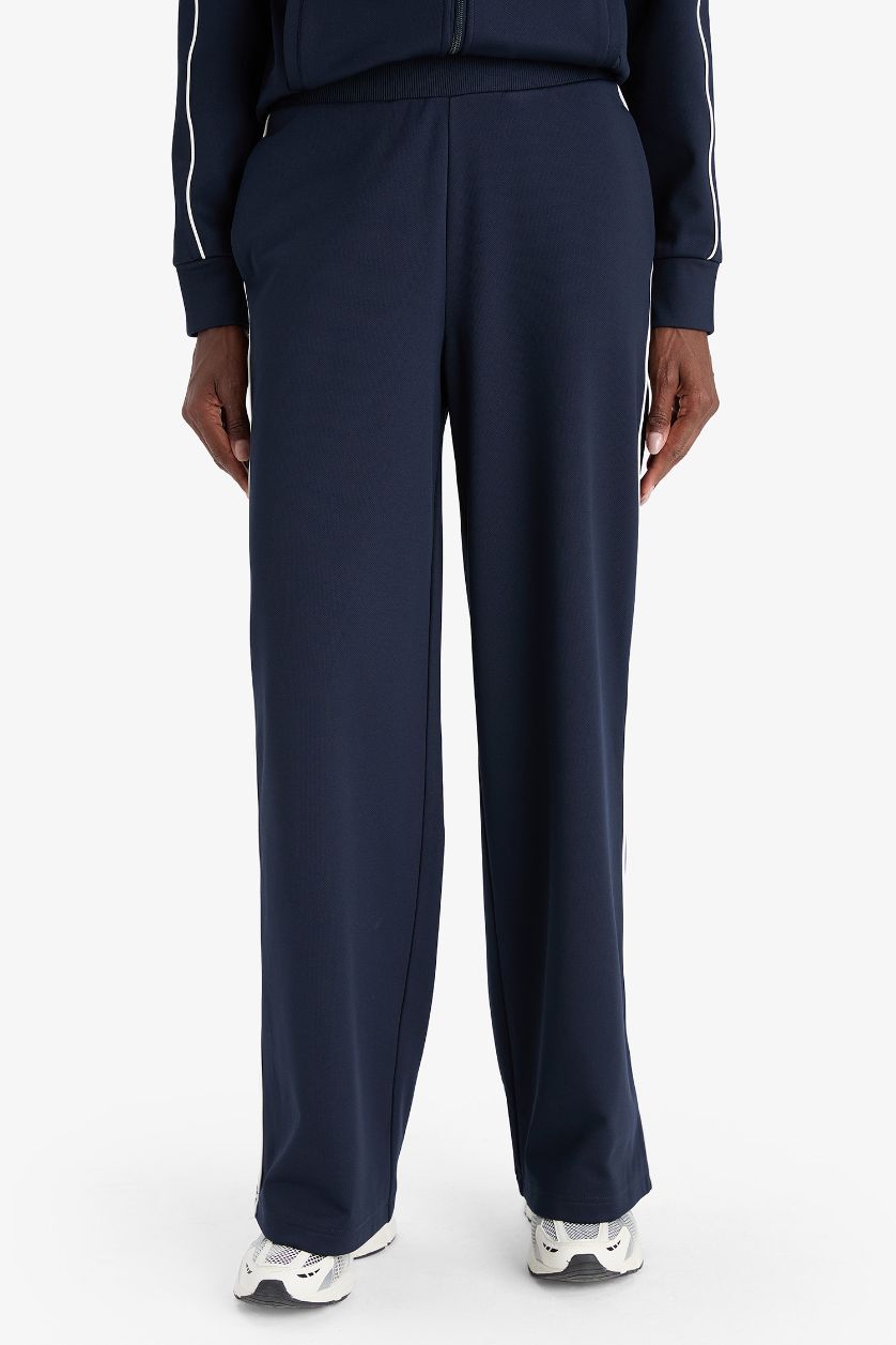 Woman NAVY DeFactoFit with Pockets Wide Leg Regular Length Sweatpants