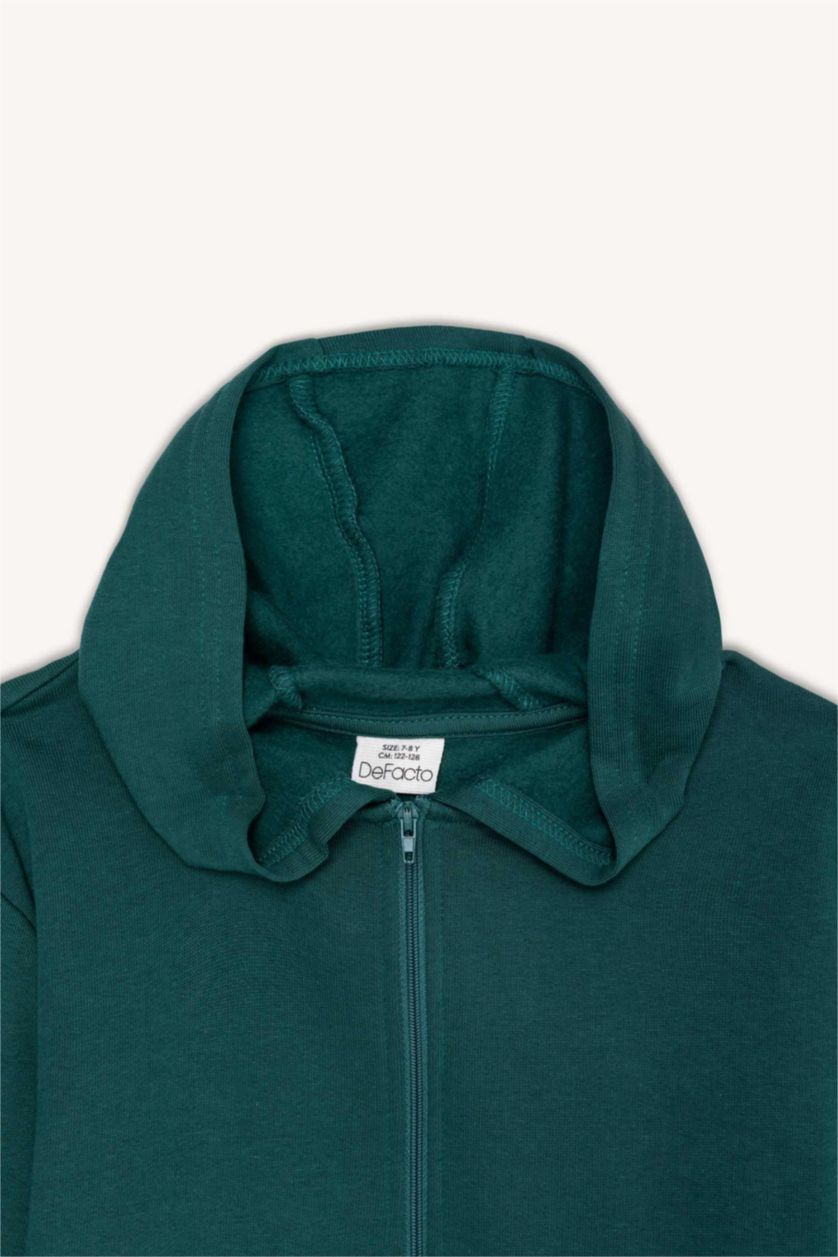 Girls & Teens Dark Green Girl Regular Fit Hoodie