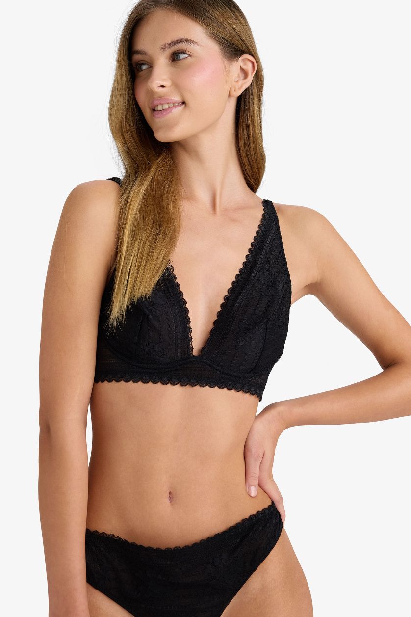 WOMAN Black Fall in Love Full Lace Bra