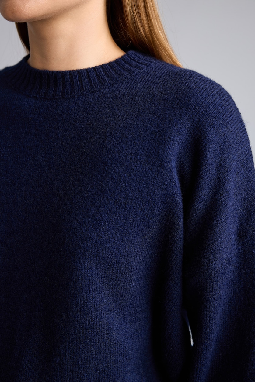 Women NAVY Oversize Fit Knitwear Pullover