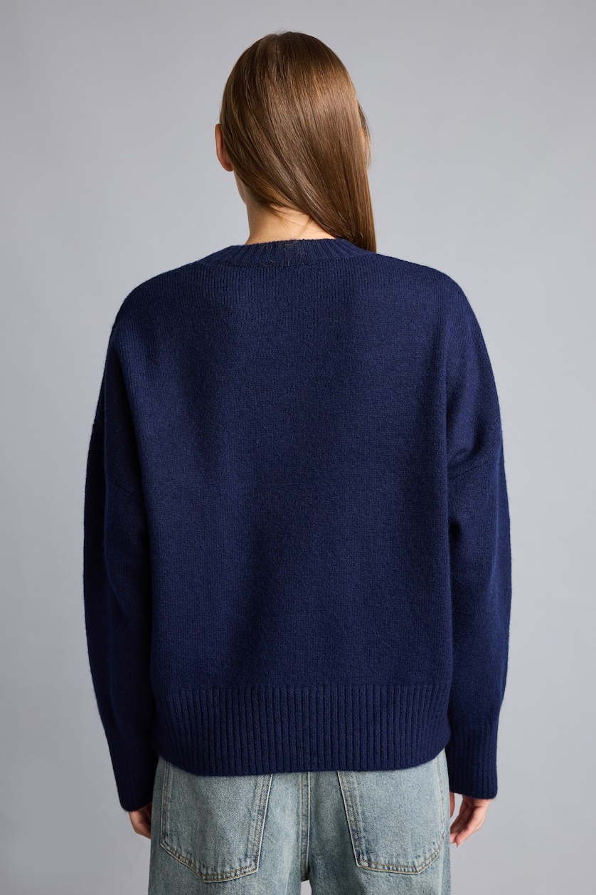 Women NAVY Oversize Fit Knitwear Pullover