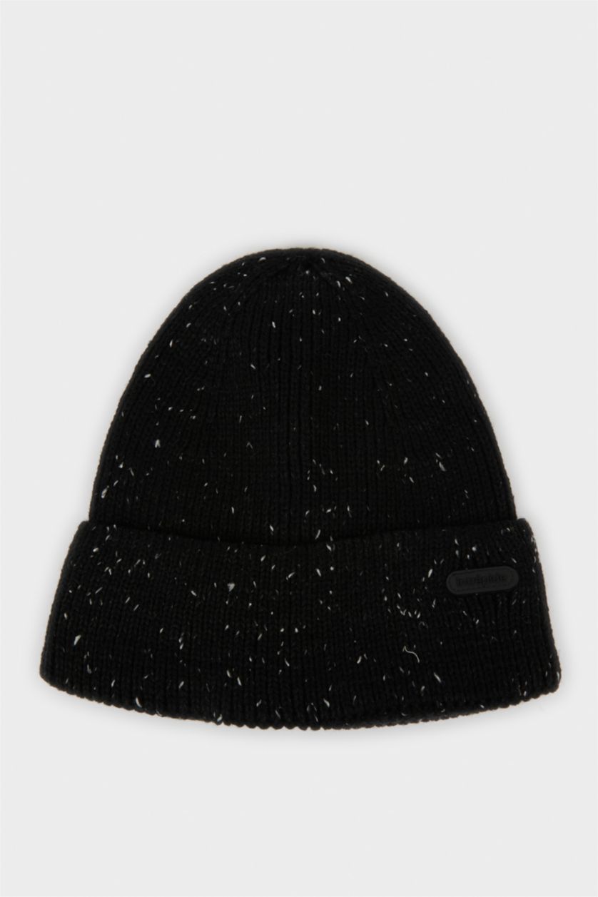 Мужчины Черный Мужская трикотажная шапка