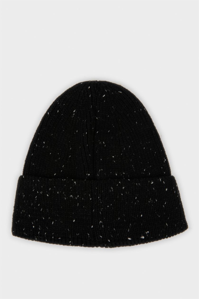 Мужчины Черный Мужская трикотажная шапка