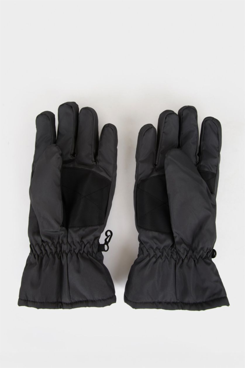 Erkek Gri Erkek Renk Bloklu Eldiven