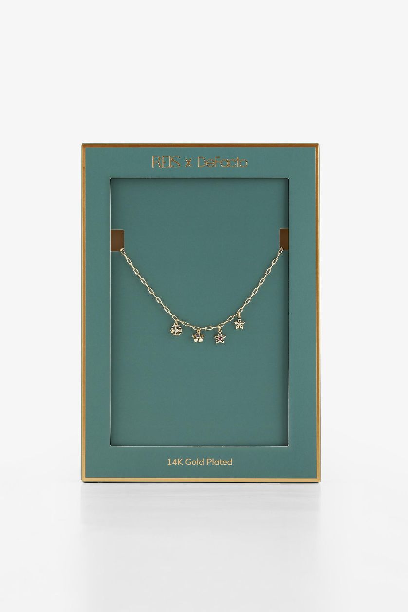 نساء Altın قلادة نسائي ذهبي على شكل نجمة من Reis x DeFacto