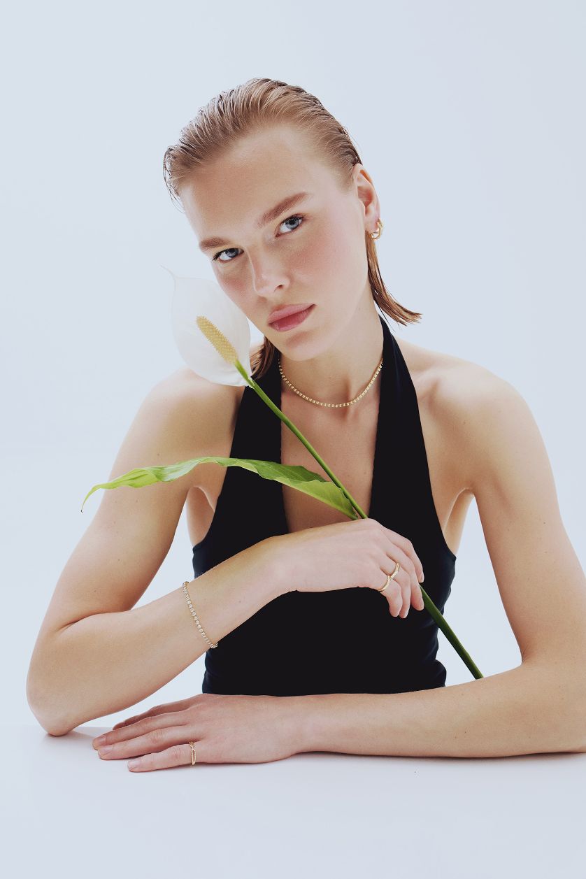 Kadın Altın Reis x DeFacto 14 Ayar Altın Kaplama Serenata Kadın Taşlı Gold Kolye