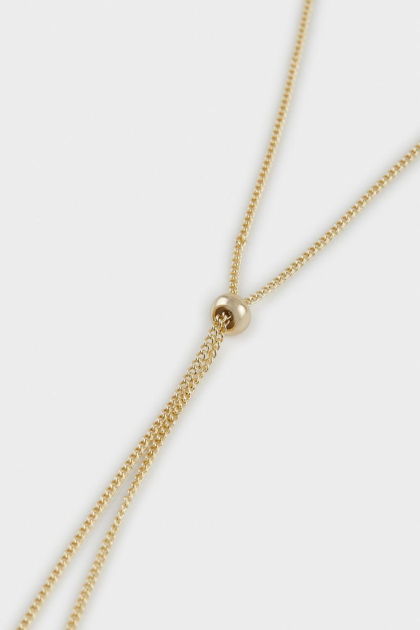 Woman Altın Reis x DeFacto Gold Plated Twilight Spark Dangling Gold Drop Y Necklace