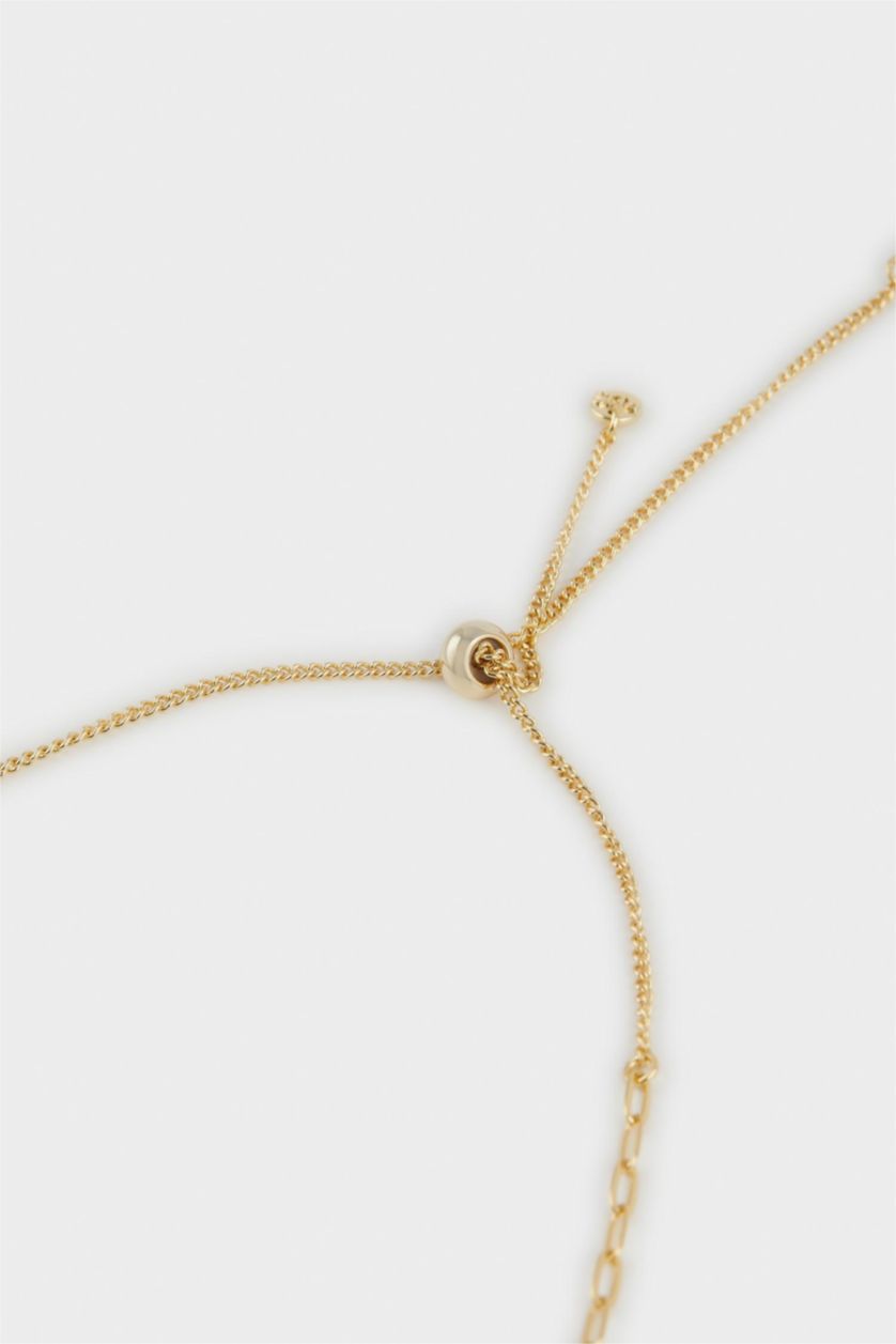 Woman Altın Reis x DeFacto Gold Plated Carnaval Charms 3 Piece Charm Gold Necklace