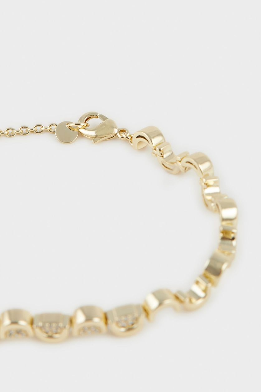 Woman Altın Reis x DeFacto Gold Plated Sangria Mini Stone Gold Bracelet