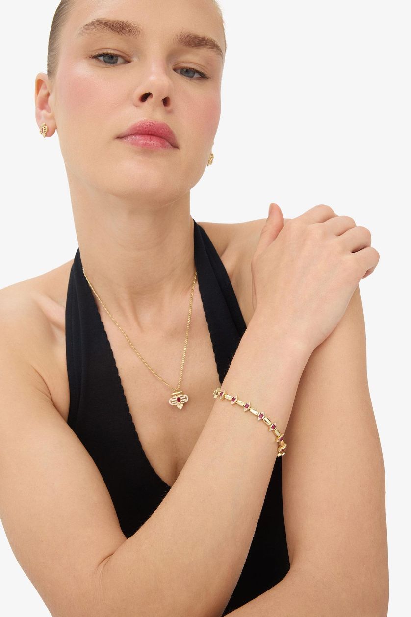 Woman Altın Reis x DeFacto 14K Gold Plated Rubino Woman Gold Bracelet