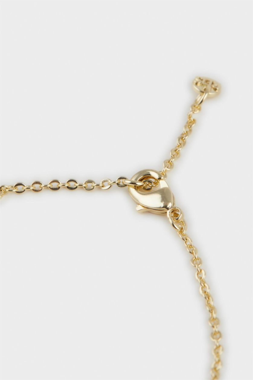 Woman Altın Reis x DeFacto Gold Plated Velveta Purple Stone Gold Bracelet