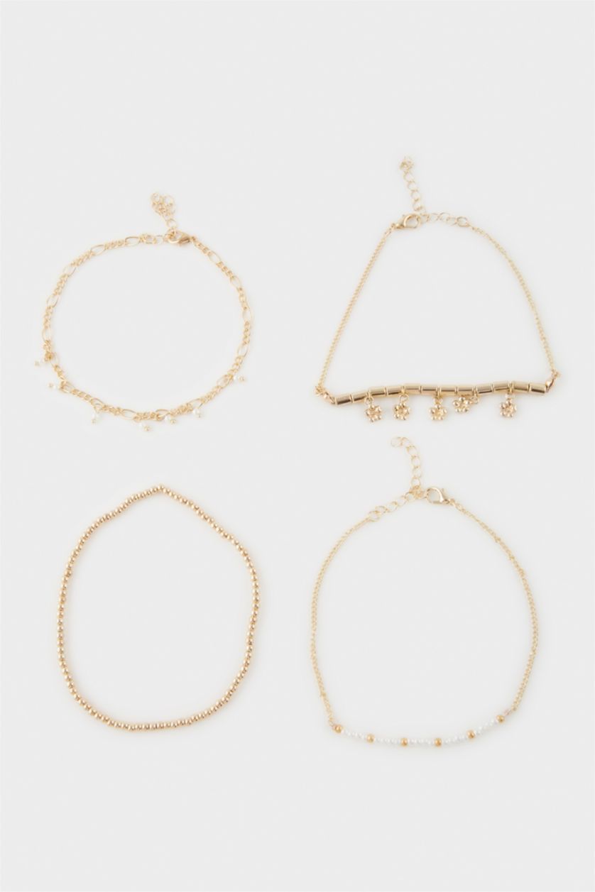 Kadın Altın Kadın 4'lü Gold Halhal