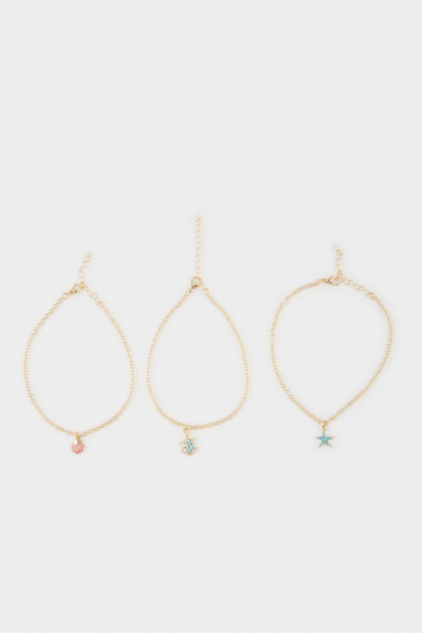 Kadın Karma Kadın 3'lü Gold Halhal