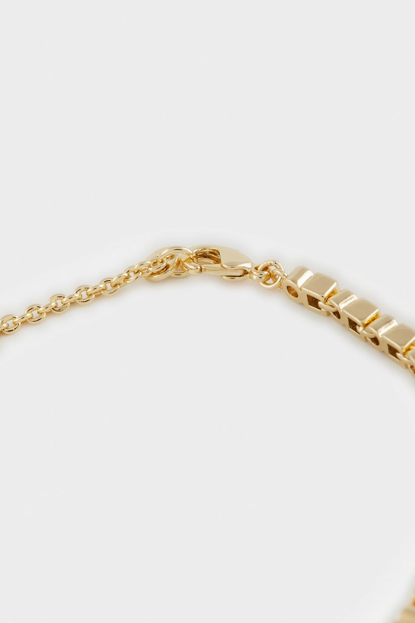 Woman Altın Reis x DeFacto Gold Plated Luce Di Cubo Stone Gold Bracelet