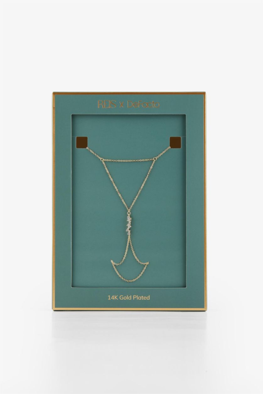 Woman Altın Reis x DeFacto Gold Plated Queen Stone Gold Shahmaran