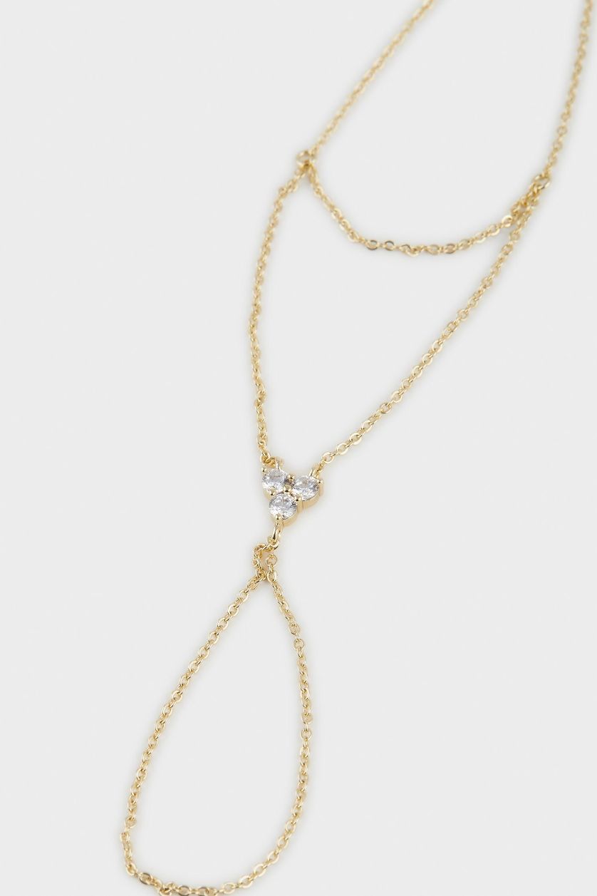 Woman Altın Reis x DeFacto Gold Plated Triple Stone Gold Shahmaran