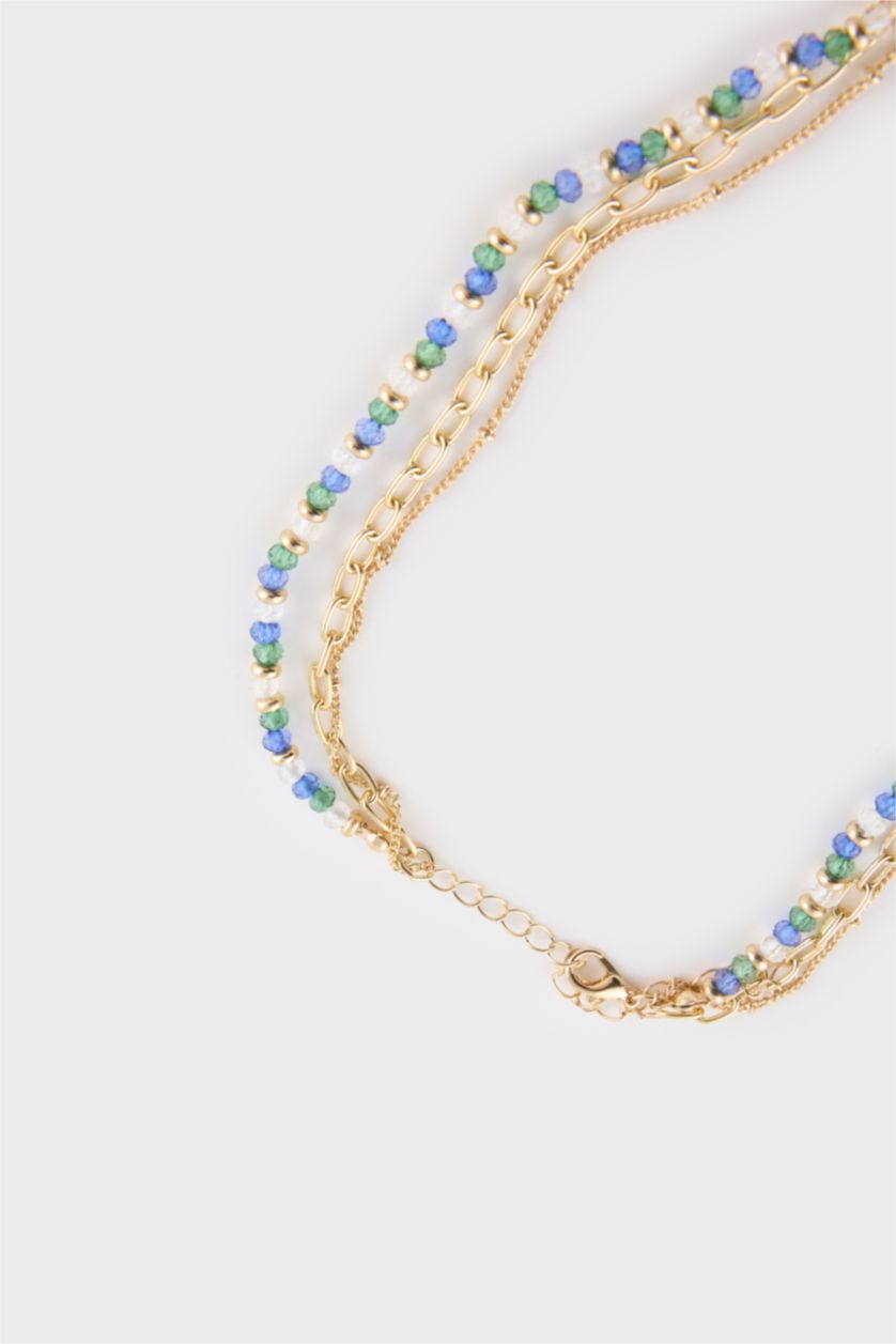 Women Karma Woman 3 Piece Gold Necklace