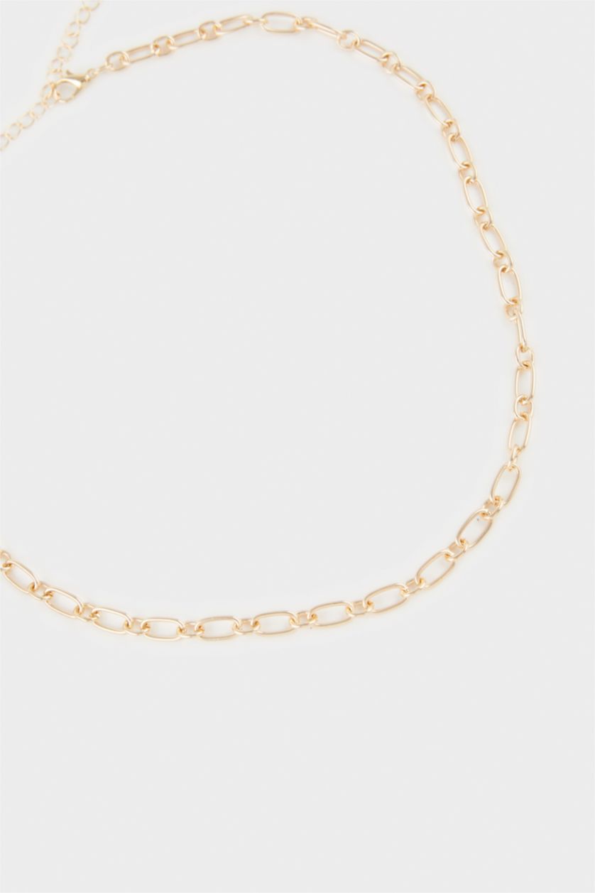 Kadın Mavi Kadın 2'li Mavi ve Gold Kolye